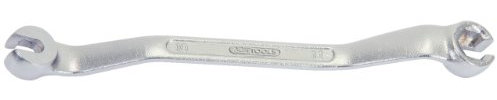 KS Tools 517.0270 CHROMEplus Offener Doppel-Ringschlüssel, gekröpft, 10x11mm