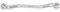 KS Tools 517.0270 CHROMEplus Offener Doppel-Ringschlüssel, gekröpft, 10x11mm