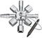 Knipex Tools 00 11 01 Twin Key Universal Schaltschrank Schlüssel, Chrom, Mischgewebe, One Size