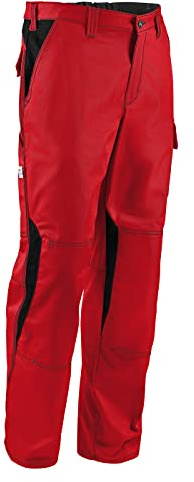 Image Dress Hose PSA 2 – Hose mit ergonomischer Linienführung und Knieschutztaschen PSA 2 mittelrot/schwarz Gr. 31