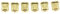 Dopro Lot de 6 embouts dorés pour cordes de guitare American Standard Telecaster 5/16