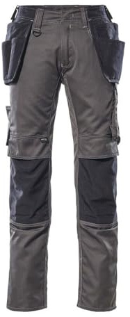 Mascot 17631-442-1809-82C54 Trousers with Cordura, Dark Anthracite/Black, 82C54