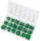 Juego de Aros Tóricos Juntas Tóricas de Goma 270PCS 18 Tamaños Verde Arandelas para Grifos Junta Tórica Kit Arandelas de Sellado para Fontanería Coche Auto reparación de vehículos Aire acondicionado