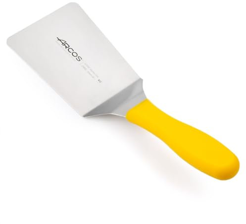 Arcos Serie 2900 - Espátula - Hoja de Acero Inoxidable NITRUM de 155x90 mm - Mango inyectado en Polipropileno Color amarillo