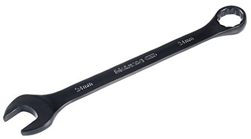 Sourcingmap Metric 24mm 12-Point Box Open End Combination Wrench Black Electrophoresis Coating, Cr-V
