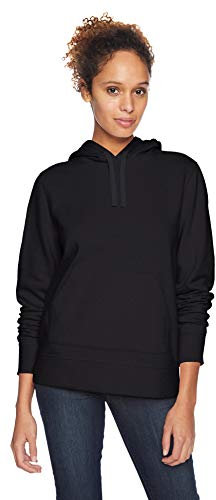 Amazon Essentials Felpa con Cappuccio in Pile vestibilità Regular (Taglie Forti Disponibili) Donna, Nero, XXL