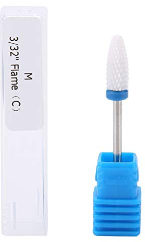 Outil de manucure, forets à ongles en céramique de première qualité, forets à ongles forets à embout lisse, forets à ongles professionnels pour ongles en acrylique, enlèvement propre du gel(04#)
