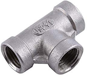 Conexión de manguera de conexión rápida de 3 vías de montaje en T de acero inoxidable 1/2'' 1/4'' NPT accesorios de tubería (DN15)