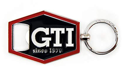 BRISA VW Collection - Porte-clés Volkswagen avec ouvre-bouteille en design GTI (Hexagone/Noir)