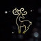 Garden Mile® Large 90cm Pre-Lit Christmas Rope Lights Reindeer Silhouette LED Lights Waterproof Indoor/Outdoor Christmas Decoration Fairy Lights Christmas Lights