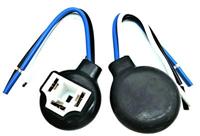 Matel Service 2x H4 Keramik Lampensockel Lampenfassung Stecker Glühlampen-Sockel 12V 24V 90° für alle Scheinwerfer mit H4 Leuchtmittel