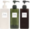 Focusynn Botellas dispensadoras de Jabón Rellenables, Botes para Gel y Champú Ducha, Dispensador Jabón Baño Cocina Detergente, Dosificador Jabón Baño (3 Piezas 650 ml)