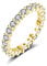 Eternity Ring Deluxe aus 925 Sterling Silber mit Zirkonia Kristallen Damenring in Silber, Gold und Rosegold für Damen und Frauen mit Steinen (Gold 62)