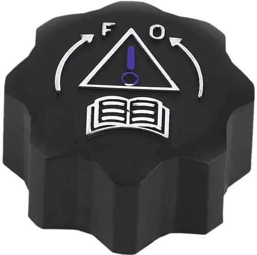 AUTOZOCO Tapon del deposito de liquido refrigerante, Tapón del radiador, Tapa del tanque de refrigerante, OEN 1306.C9-1306.E4, Compatible con Peugeot, Negro
