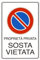 Cartello Proprietà privata sosta vietata” in alluminio made in Italy