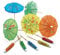 Pack of 30 x Cocktail Umbrellas Party Drink Decoration Cocktail Sticks Mini Parasol Umbrella for Party Drinks Decorations for Cocktail Glasses and Hawaiian Parties