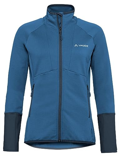 VAUDE Damen Fleece Jacke Monviso Fleece FZ Jacket II, elastisch, warm, feuchtigkeitsregulierend und schnelltrocknend, Passform: Slim fit, ultramarine, 36