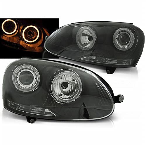 CR-Lights Angel Eyes Scheinwerfer Set in schwarz für VW Golf 5 10.2003-2009