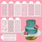 Fyfjur Tortenschablone, 10 Stück Torten Zubehör Kuchen Backvorlagen, Backzubehör für Kekse Fondant Dessert (26,4 X 11,3cm)