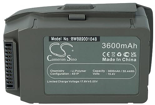 vhbw Akku kompatibel mit DJI Mavic 2 Pro, Zoom Drohne Multicopter Quadrocopter (3600mAh, 15,4V, Li-Polymer)
