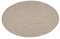 Teppium Outdoor Teppich Wetterfest 120 cm Rund Beige Sisal Optik - Küchenteppich Waschbar rutschfest, Wasserfest, Bordüre, Pflegeleicht - Ideal für Balkon, Terassen, Garten, Camping oder Küche
