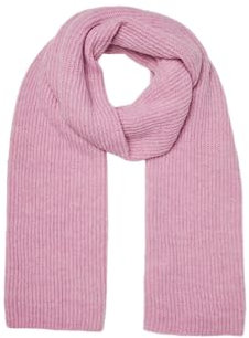 VERO MODA VMGILA Rib Scarf NOOS Schal, Fuchsia Pink/Detail:White Melange, ONE Size