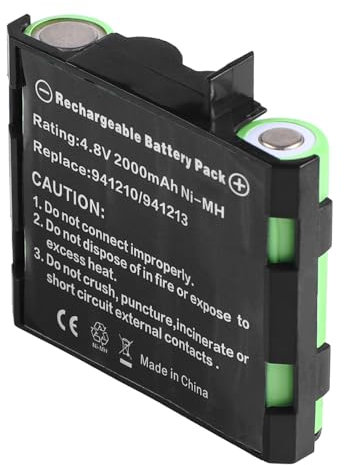 NEWASHAN 2000mAh 4,8V Batterie Compatible avec Compex Stimulateur Electrode Musculaire Sport Elite Full Fitness SP1 SP2 SP3 SP4 Mi-Fitness Mi-Sport Energy V4 Ni-MH AA Accu Pile 4H-AA1500 941210 941213