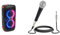JBL PartyBox 110 in Schwarz – Trag- und rollbarer Bluetooth Party-Lautsprecher & Pyle Karaoke Mikrofon - Gesangsmikrofon, Microphone, Dynamisches Mikrofon