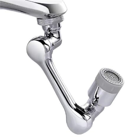 Water Jake - Rubinetto girevole a 1080°, con prolunga e perlatore, filtro dell'acqua per bagno