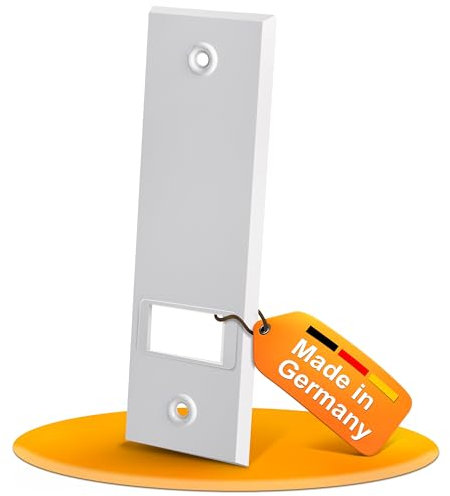 MEISTERBAU - Rolladengurt Abdeckung mit 260mm Lochabstand [6 Stück] - Hochwertige Rollladen Abdeckung [Made in Germany] - Gurtwickler Abdeckung für Rollladengurt 23mm - Robuste Rolladen Abdeckplatte