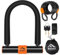 Candado U,Anstore Candado para Bicicleta con Cable, Candado en U con 2 llaves para Bicicleta de Carretera, Bicicleta de Montaña, Bicicleta