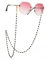 Dreamtimes Brillenkette für Frauen Handgemachter Bunte Perlenlaternen Brillenband Kette Brillenhalskette Maskenkette Augengläser Ketten (Schwarz)