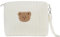 Trousse Sac a Langer Trousse de Toilette Ourson Bebe Petit Sac a Langer Bébé Mini Fourre-tout Sac à Main Portable Poussette Voyage Poches de Rangement Beige Organiseur Enfant Fille Garcon (bear 1)