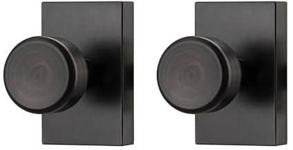 STARPY Türknauf für den Innenbereich, Antik-Bronze, schwarz, robuster Türknauf, Türknauf, Attrappe