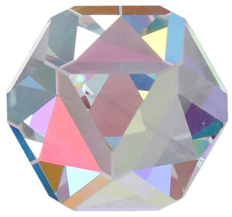 Farb Würfel Prisma 25cm, K9 Optisches Glas RGB Dispersion Prisma Licht für Physik Fotografie Desktop Dekoration, Farbe Facetten Reiches Harmonisches Prisma 10 Zoll