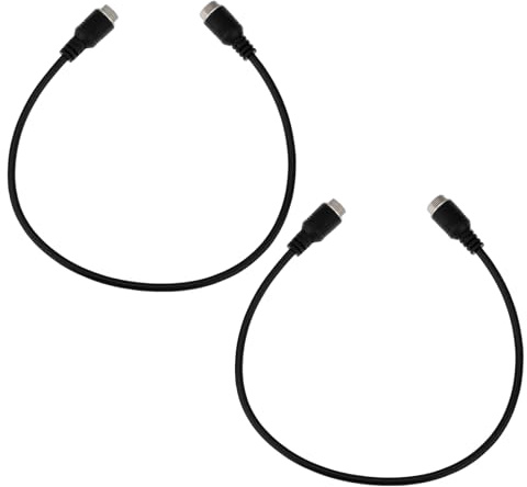 YINETTECH Luftfahrt-Verlängerungskabel, 4-polig, Stecker auf Stecker, 40 cm, Verlängerungskabel für Auto, Bus, LKW, Rückfahrkamera, Geschlechtssicherheitssysteme, Wechselkabel, 2 Stück