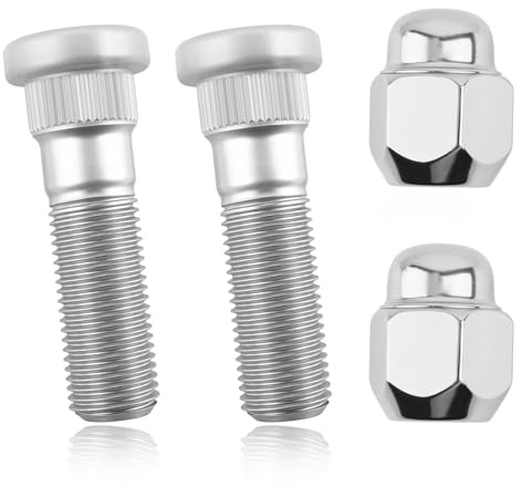 2 Sets Wheel Studs and Lug Nuts Replacement OEM# 52950-M1000,M12x1.5 Wheel Stud Kit Compatible with Hyundai Kia,Professional Car Accessories Wheels Bolts+Lug Nut for Vehicle Hubs