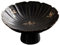 Zhaoj24-05 Vajilla Plato de pastelería Zen, plato alto creativo, plato exquisito de Dim Sum, plato de aperitivos, cuenco redondo for inmersión para Charcutería, Snacks(Negro)