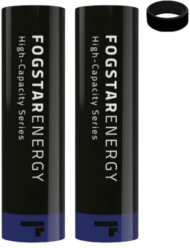18650 4000mAh Blue Highest MAH Compatible With Fogstar Energy Works 10A Rechargeable Cell With Sub Ohm Kit No Nicotine (2 PACK)