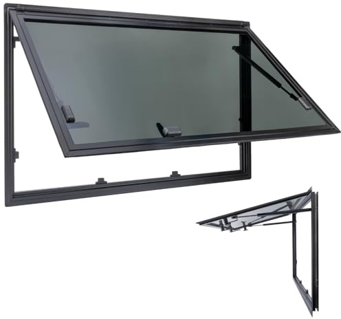 autozen Ausstellfenster Camper 900x500mm für Wandstärken ab 29 mm | Wohnmobilfenster Seitenfenster für Van, Camper & Wohnwagen Fenster