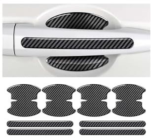 QWEERASS Protecteur Poignée Porte de Voiture, pour Renault 5E-Tech 2024- Protection Porte Contre Bandes Collision Anti-Rayures Autocollant Voiture Autoadhésive