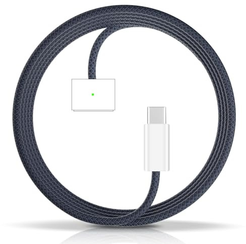 Diyuna 2 m/6.6 ft USB-C to Magnetic 3 Cable 140W Fast Charging Cable Compatible for Mac-Book Pro 14/16 (2021/2022/2023), Air M2(2022), Midnight Blue