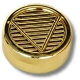 Lifestyle-Ambiente Polymer - Humidorbefeuchter rund 5,6x2,5cm gold inkl. Lifestyle-Ambiente Tastingbogen und Magnethalterung