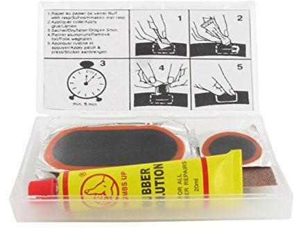 GARDY PARTS - Kit Rustine - Réparation Chambre À Air SHAK - 2 Rustines Ø 30 mm + 5 Rustines 70x32 mm + Colle Et Abrasif - Anti-Crevaison