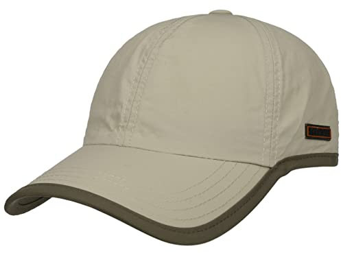 Stetson Kitlock Outdoor Baseballcap Damen/Herren - Sommercap Nylon wasserabweisend - Sonnencap mit UV-Schutz 40+ - Basecap mit Coolmax-Schweißband - Outdoorcap Frühjahr/Sommer beige XL (60-61 cm)