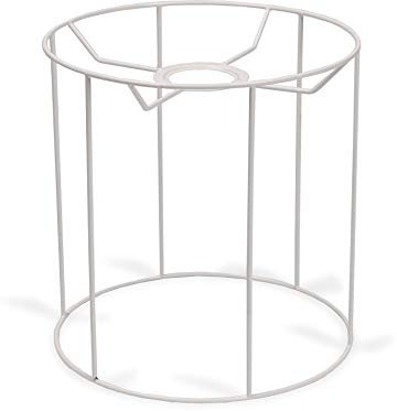 SMITS Lampenschirmgestell, Weiß, Rund, Kunststoff, Plastifiziert, 30 cm Ø, 30 cm H