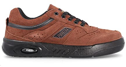 Deportivo trabajo PAREDES, Ecológico cordón serraje marrón SRA