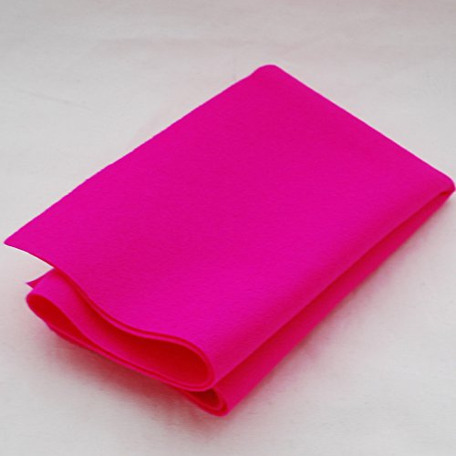 100% Pure Wool Felt Fabric - 1mm Thick - Hot Pink - 40cm x 50cm