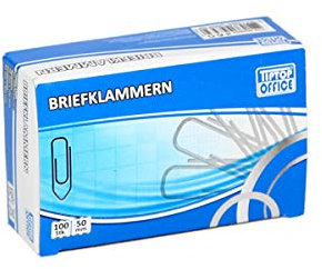 TIPTOP OFFICE TTO 404843 Klammern & Ringe Grau, 50mm, 100 Stk