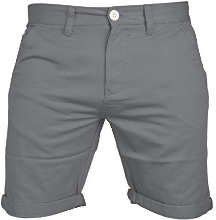 westAce Mens Chino Shorts Casual 100% Cotton Cargo Combat Grey 36